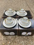 16pcs Ceramic Dinnerware Set (Gold & White) - 2
