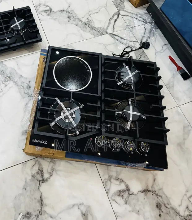 Kenwood 60cm Built-in Tempered Glass Hob (3 Gas + 1 Electric) - 1
