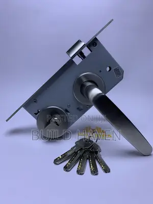 Build Haven Rosette Lockset - Stainless Steel