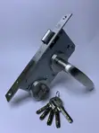 Build Haven Rosette Lockset - Stainless Steel - 3