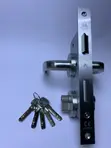 Build Haven Rosette Lockset - Stainless Steel - 5