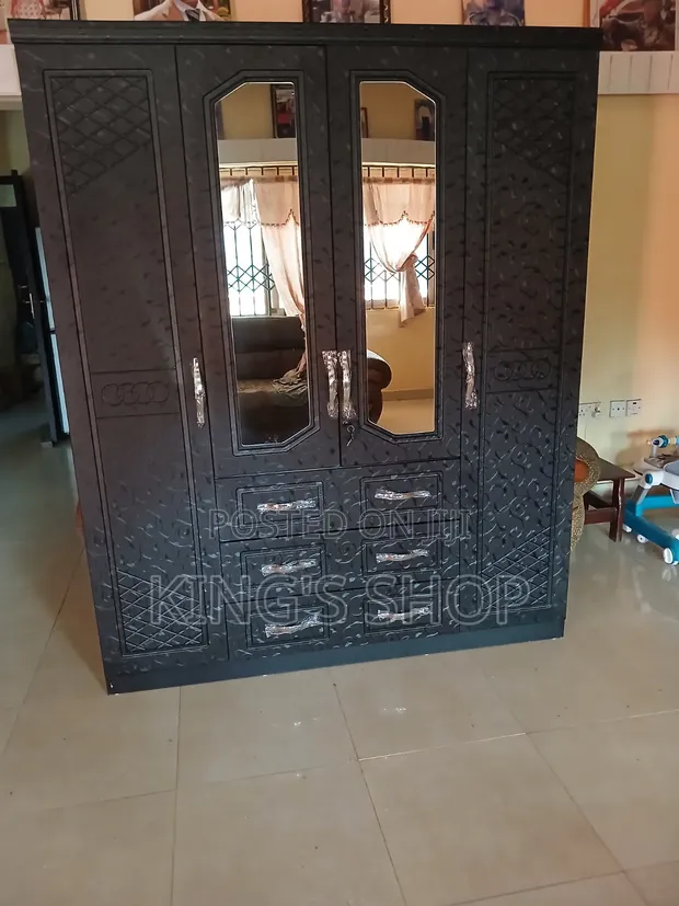 Foreign 4-Door Wooden Wardrobe - Brand New - 1