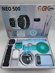 NEO 500 Smart Watch Combo Gift Set - Blue - 2