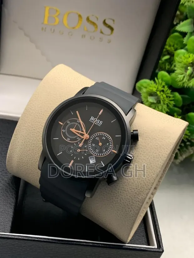 Boss Chronograph Watch with Silicone Strap - Men's Sport - 1