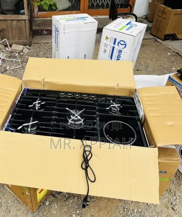 Kenwood 90cm Tempered Glass 4 Gas + 1 Electric Hob - 1