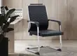 Executive Black Leather Office Guest Chairs - 2