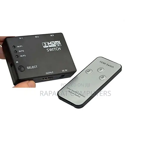 HDMI Switch 3-In, 1-Out with Remote - 1