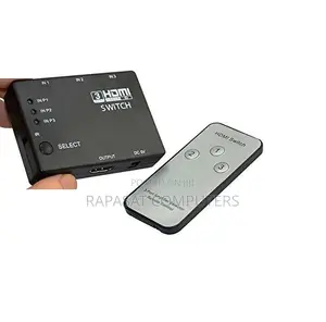 HDMI Switch 3-In, 1-Out with Remote