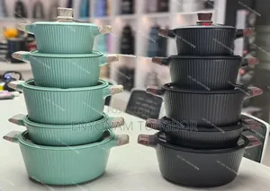 5-Piece Ribbed Non-Stick Cookware Set