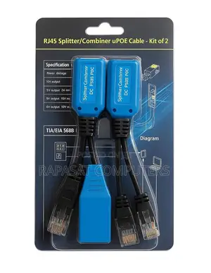 PoE Combiner and Splitter Adapter Kit (2pc Set)
