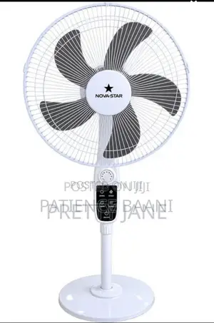 18-inch Solar Rechargeable Fan - Wholesale
