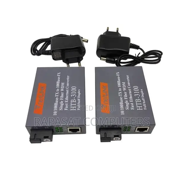 NetLink Fiber Optic Media Converter HTB-3100AB-25KM - 1