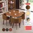 4 Seater Dining Table Set - Green - 2