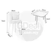 4 Seater Dining Table Set - Green - 3