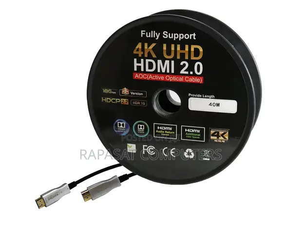 40m HDMI Fiber Optic Cable - 4K HDR - 1