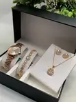 Jewelry Set with Watch, Bracelet, Necklace & Earrings - 1