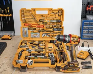 INGCO 218 Pcs Combination Tools Set with 66Nm Drill