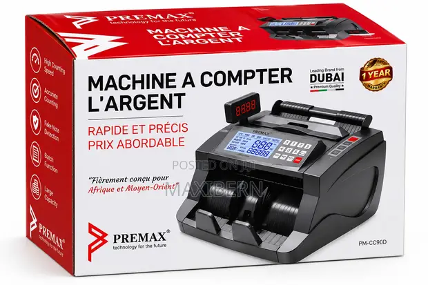 Premax PM-CC90D Money Counting Machine with Fake Detector - 1