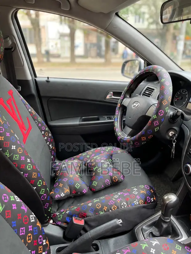 LV Designer Seat Cover Set - 1