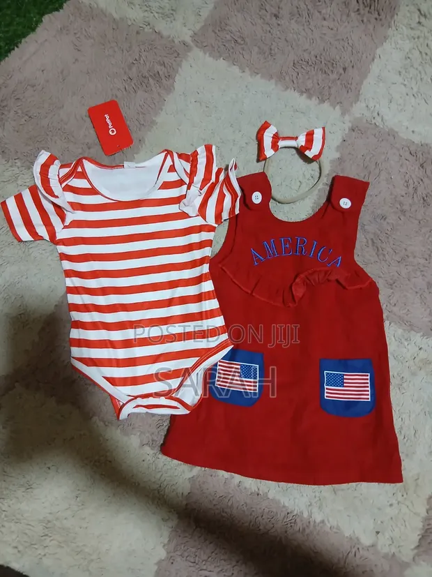Baby Girl All Seasons Dress - Red, Knee-Length - 1