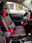 Premium Red & Black Leather Sport Seat Covers - 1