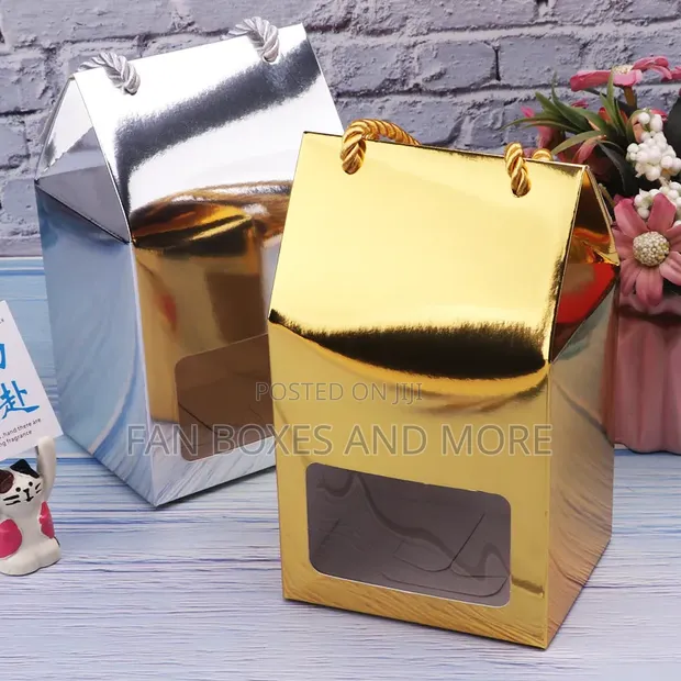 Elegant Gold, White & Silver Window Box - 1