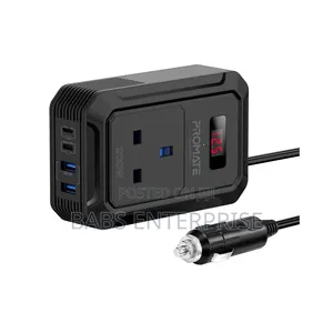 Promate Inverto-200W Multi-Port DC to AC Power Inverter