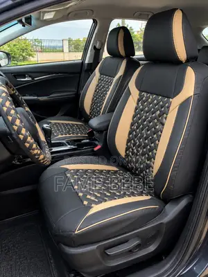 Premium Black & Tan Woven Seat Covers