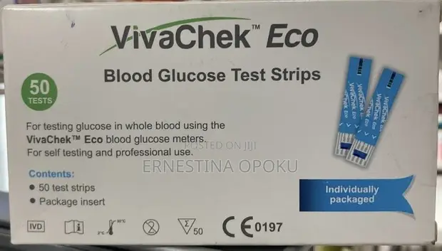 VivaChek Eco Blood Glucose Test Strips (50 Strips) - 1