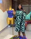 Stretchy Smocking Thread Tops - African Fabric - 1