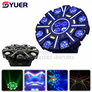 12x10W RGBW LED Bee Eye Moving Head Light with RG Laser