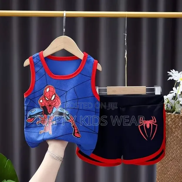 2-Piece Spiderman Basketball Wear for Children - 1