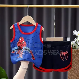 2-Piece Spiderman Basketball Wear for Children