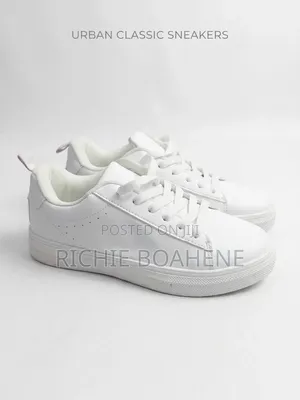 Brand New White Canvas Sneakers - Size 36