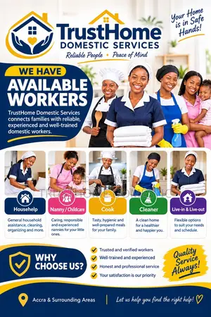 TrustHome Domestic Services - Househelps, Nannies, Cleaners