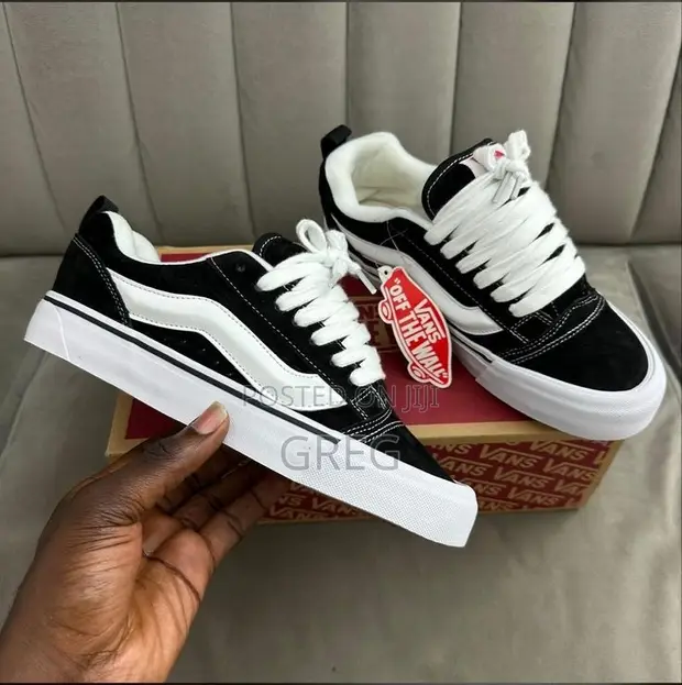 Vans Knu Skool "Black and White" Sneakers - 1
