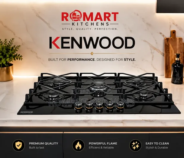 Kenwood 90cm 5-Burner Ceramic Glass Gas Cooktop - 1