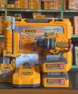 Ingco 20V 136Nm Cordless Brushless Impact Drill Kit (2x 5.0Ah Batteries) - 1