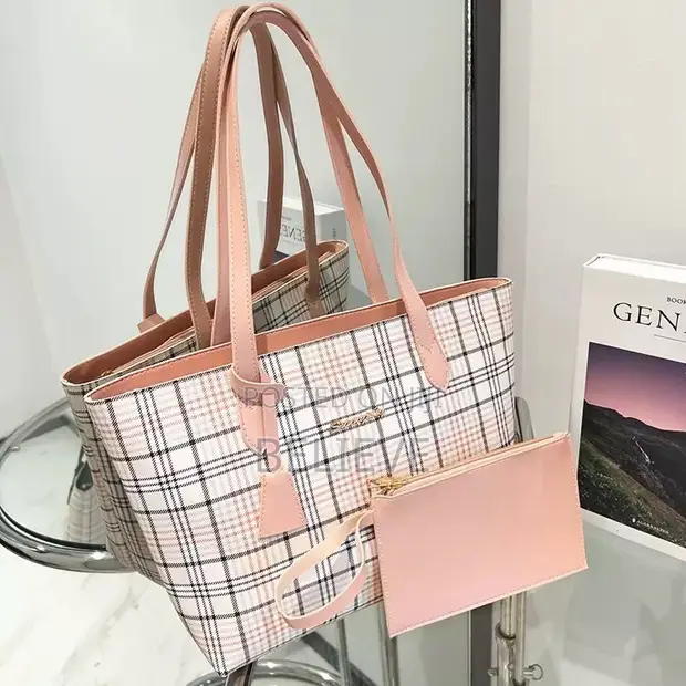 Classy Shoulder Bag with Matching Purse - 1