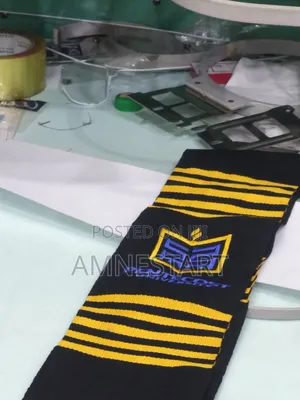 Custom Woven Kente Sash with Embroidery