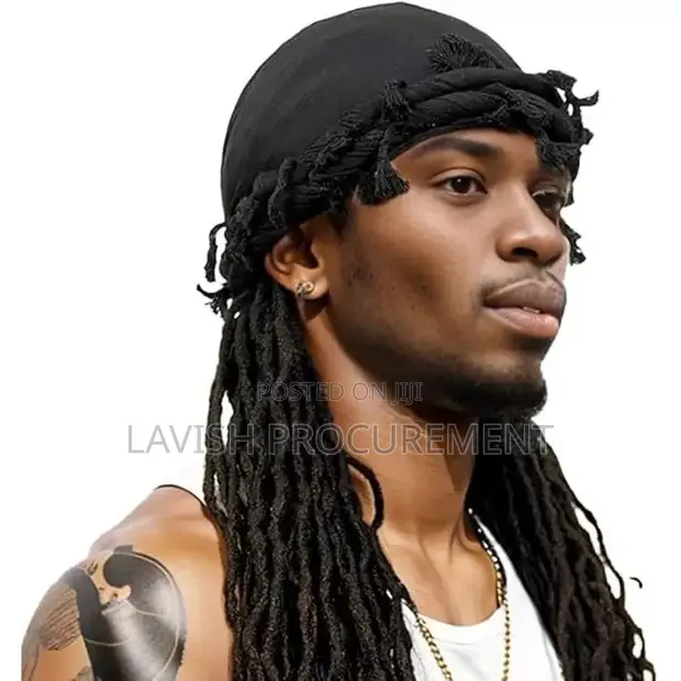 Brand New Cotton Head Turban - Black - 1