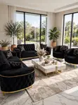 Chanel Brown Velvet & Black Leather Recliner - 1