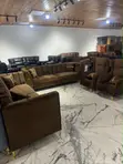 Chanel Brown Velvet & Black Leather Recliner - 2