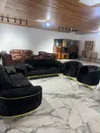 Chanel Brown Velvet & Black Leather Recliner - 3