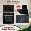 Luxell 90cm Inbuilt Burner Set: Oven, Hob, Extractor & Microwave - 1