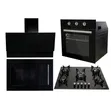 Turkish 90cm Inbuilt Glass Burner Set - Oven, Hob, Hood, Microwave - 1