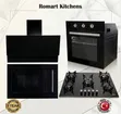 Turkish 90cm Inbuilt Glass Burner Set - Oven, Hob, Hood, Microwave - 2