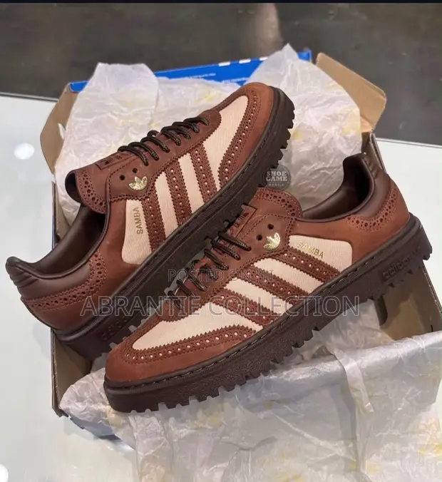 Adidas WTR Samba Dark Brown Sneakers - 1