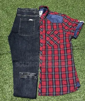 UK Thrift Clothing: Men's Jeans & Shirts
