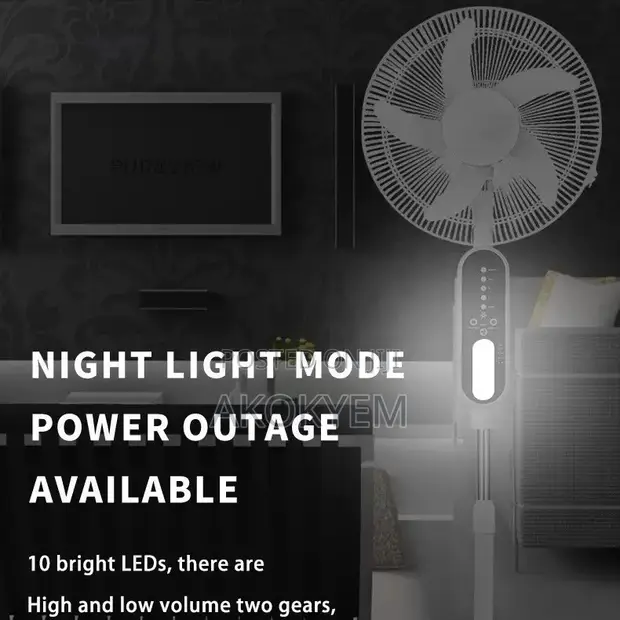 Rechargeable Solar Fan - 1
